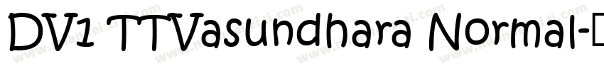 DV1 TTVasundhara Normal字体转换